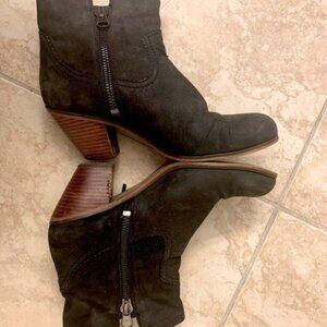 Sam Edelman Louie' Black Cowboy Fringe Booties size 9.5